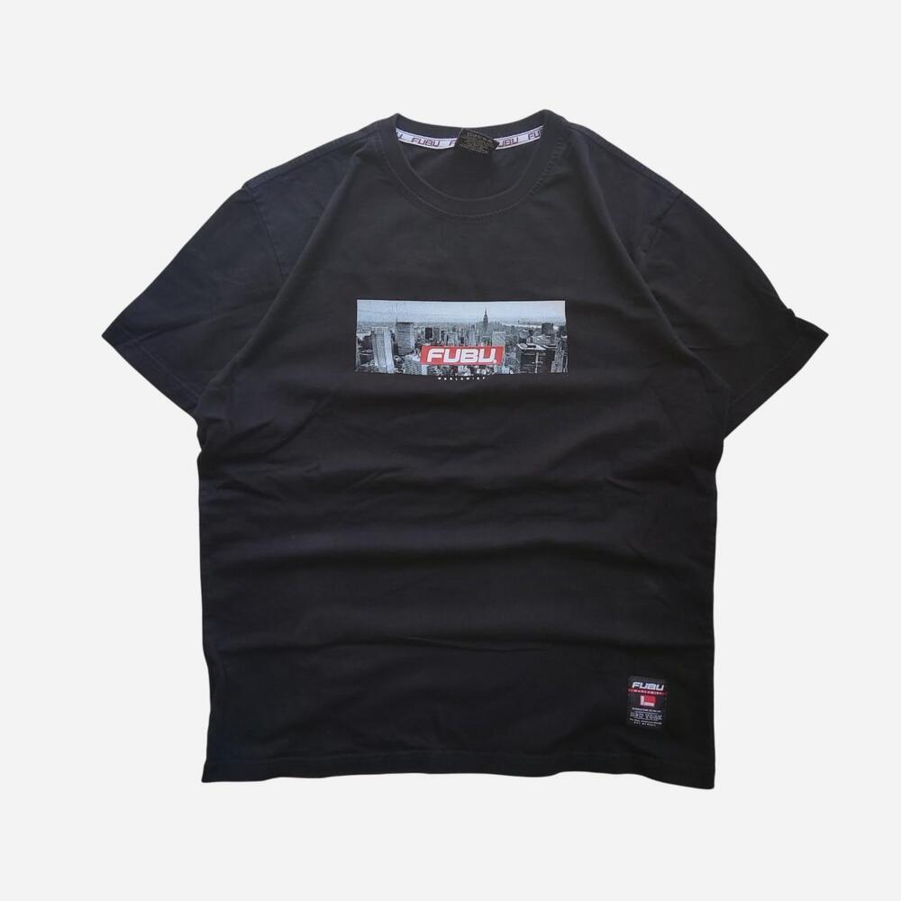 FUBU black New York City graphic tee
